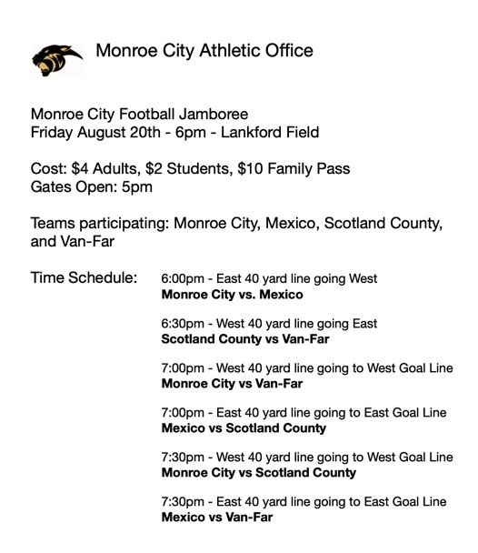 Monroe City Football Jamboree