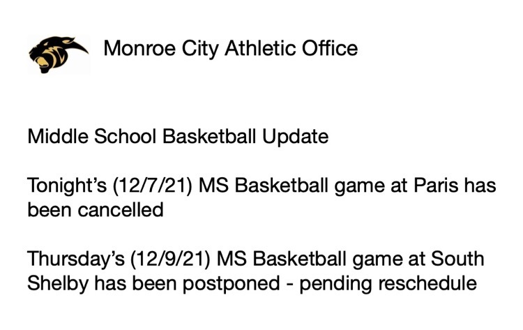 MS Basketball Update 12/7/21